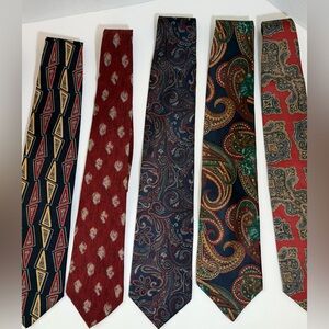 Vintage ties Set of 5